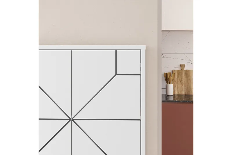 Dune Garderobdsskåp 62,6x136 cm Vit - Hanah Home - Förvaring - Skåp - Garderobsskåp