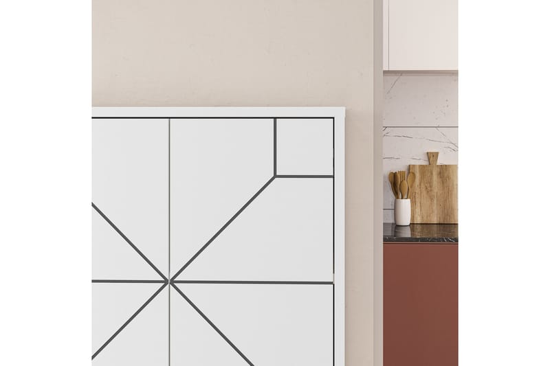 Dune Garderobdsskåp 62,6x136 cm Vit - Hanah Home - Förvaring - Skåp - Garderobsskåp