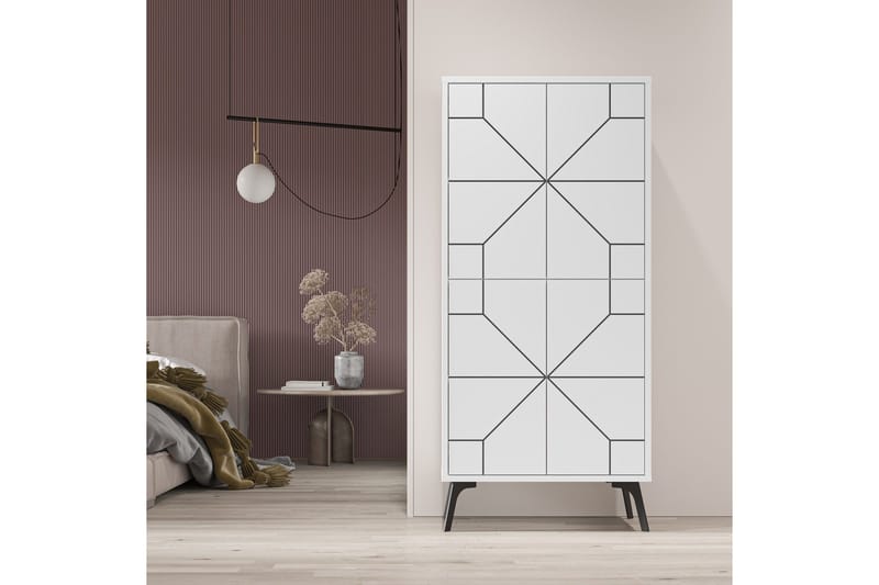 Dune Garderobdsskåp 62,6x136 cm Vit - Hanah Home - Förvaring - Skåp - Garderobsskåp