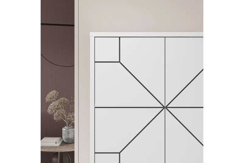 Dune Garderobdsskåp 62,6x136 cm Vit - Hanah Home - Förvaring - Skåp - Garderobsskåp