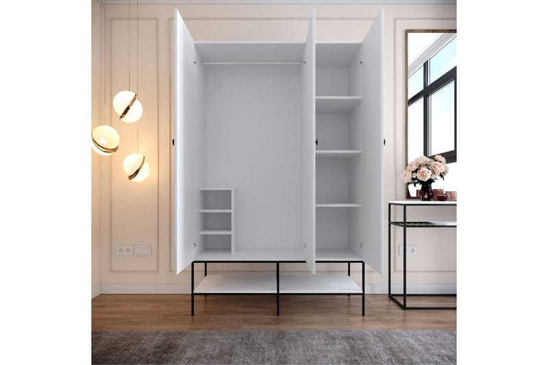 Elesham Garderob 50x126 - Vit - Förvaring - Skåp - Garderobsskåp