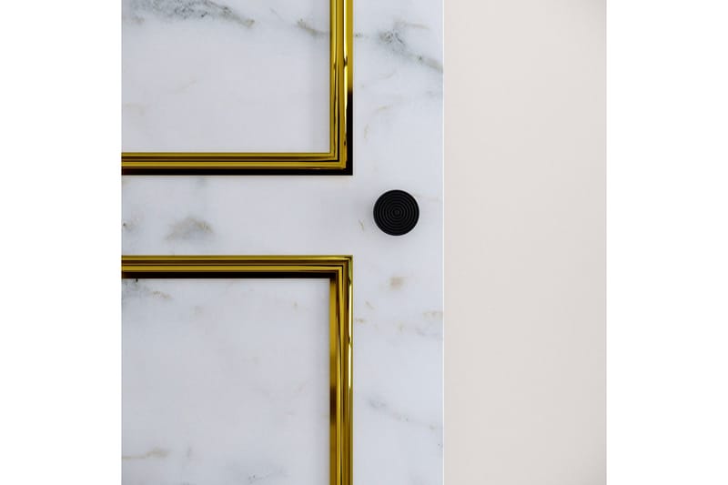 Elesham Garderob 50x42 - Vit/Svart/Guld - Förvaring - Skåp - Garderobsskåp