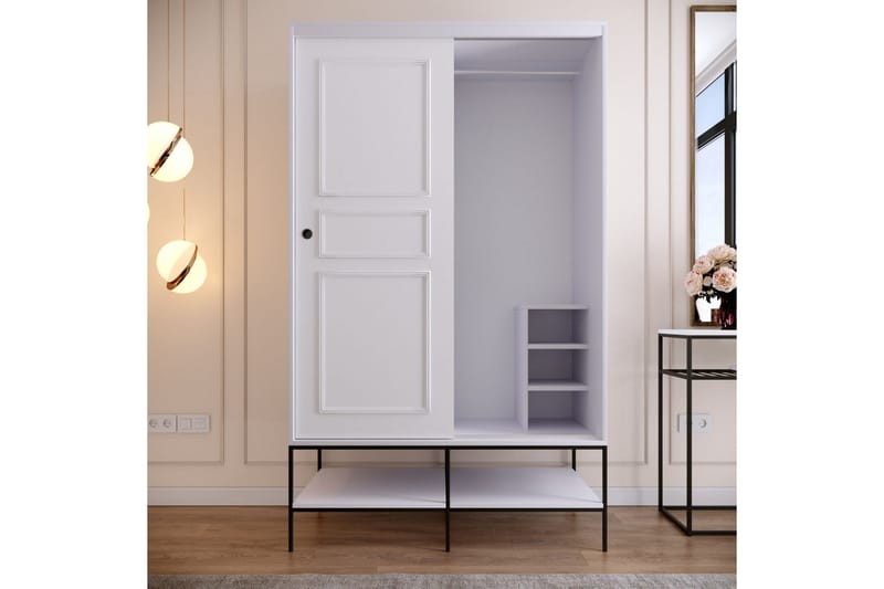 Elesham Garderob 57x120 - Vit - Förvaring - Skåp - Garderobsskåp