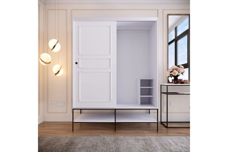 Elesham Garderob 57x150 - Vit - Förvaring - Skåp - Garderobsskåp