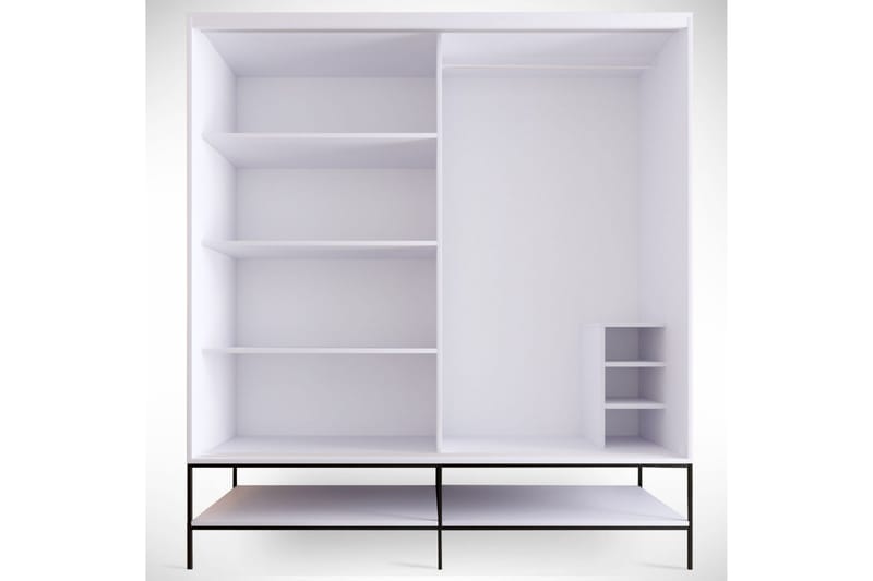 Elesham Garderob 57x190 - Vit - Förvaring - Skåp - Garderobsskåp