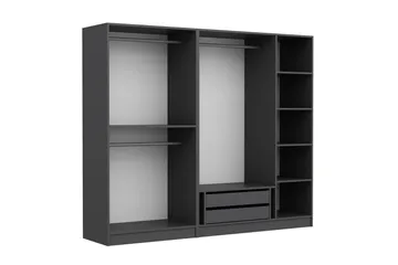 Fruitland Garderob 225 cm - Antracit - Förvaring - Skåp - Garderobsskåp