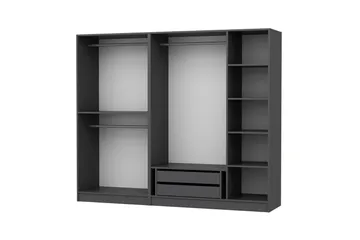 Fruitland Garderob 225 cm - Antracit - Förvaring - Skåp - Garderobsskåp