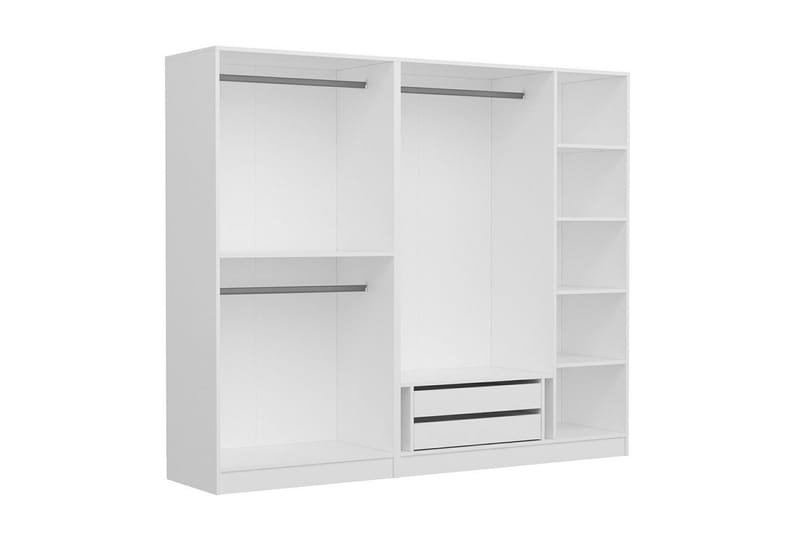 Fruitland Garderob 225 cm - Vit - Förvaring - Skåp - Garderobsskåp