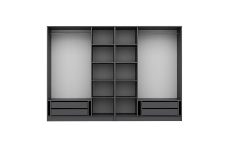 Fruitland Garderob 270 cm - Antracit - Förvaring - Skåp - Garderobsskåp