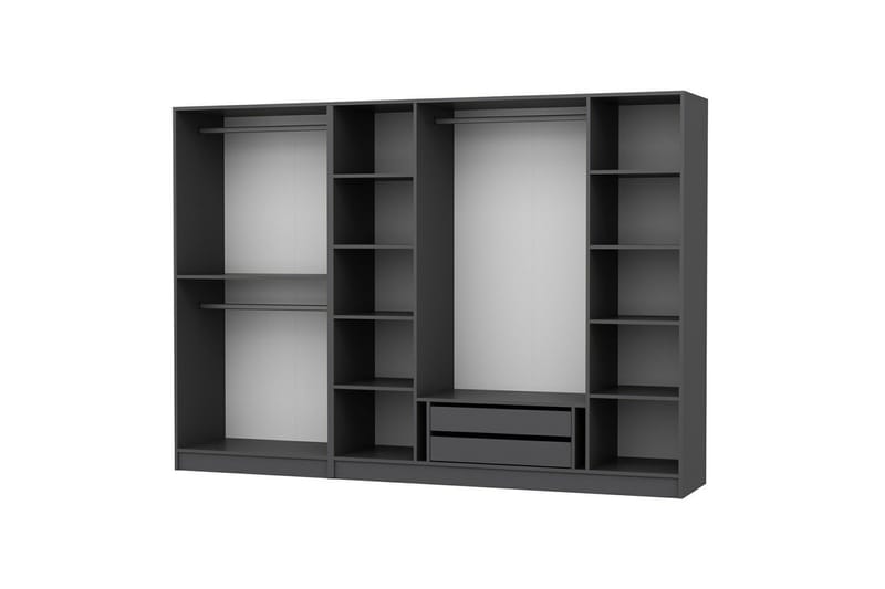 Fruitland Garderob 270 cm - Antracit - Förvaring - Skåp - Garderobsskåp