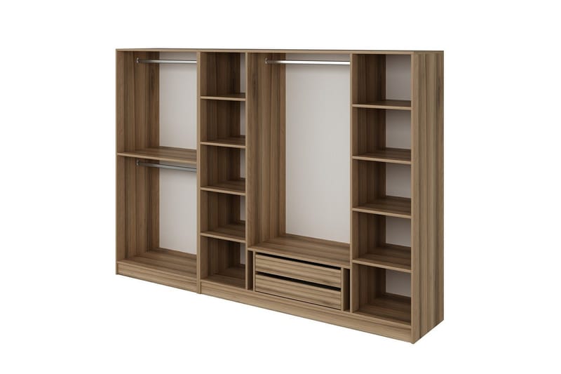 Fruitland Garderob 270 cm - Brun - Förvaring - Skåp - Garderobsskåp