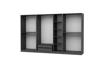Fruitland Garderob 315 cm - Antracit - Förvaring - Skåp - Garderobsskåp