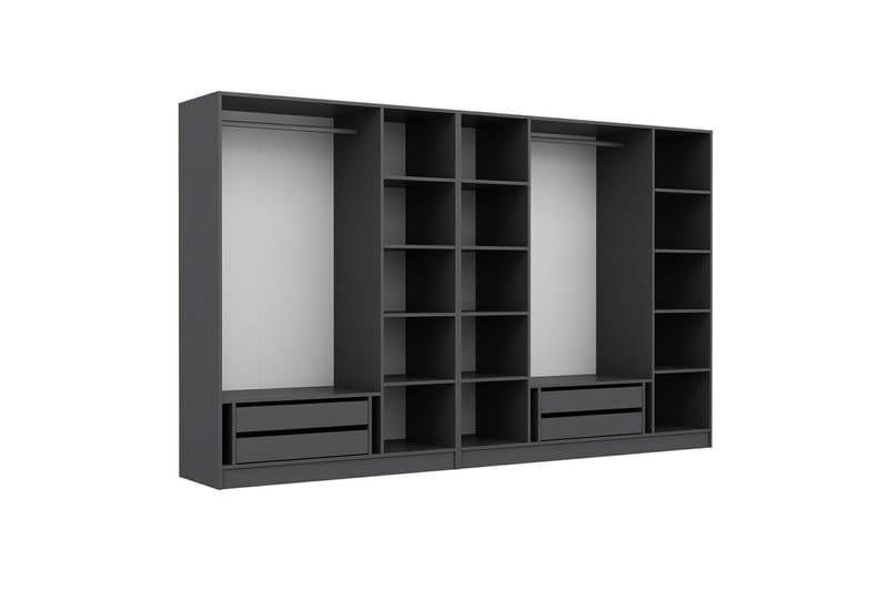 Fruitland Garderob 315 cm - Antracit - Förvaring - Skåp - Garderobsskåp