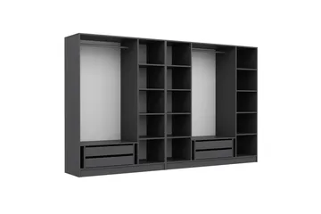 Fruitland Garderob 315 cm - Antracit - Förvaring - Skåp - Garderobsskåp