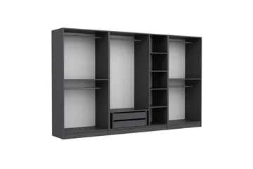Fruitland Garderob 315 cm - Antracit - Förvaring - Skåp - Garderobsskåp