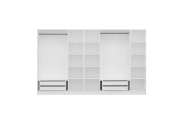 Fruitland Garderob 315 cm - Vit - Förvaring - Skåp - Garderobsskåp