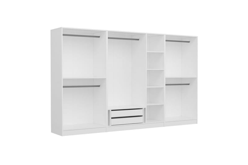 Fruitland Garderob 315 cm - Vit - Förvaring - Skåp - Garderobsskåp
