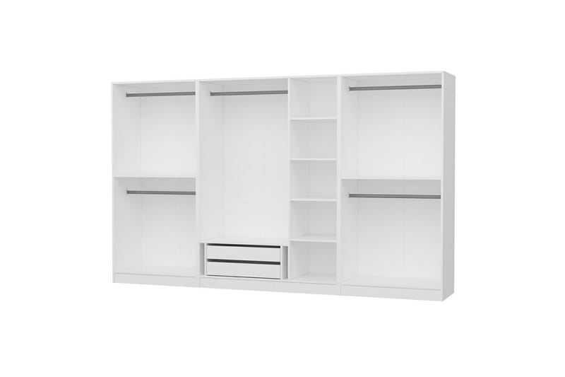 Fruitland Garderob 315 cm - Vit - Förvaring - Skåp - Garderobsskåp
