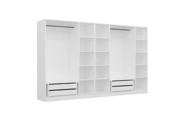 Fruitland Garderob 315 cm - Vit - Förvaring - Skåp - Garderobsskåp