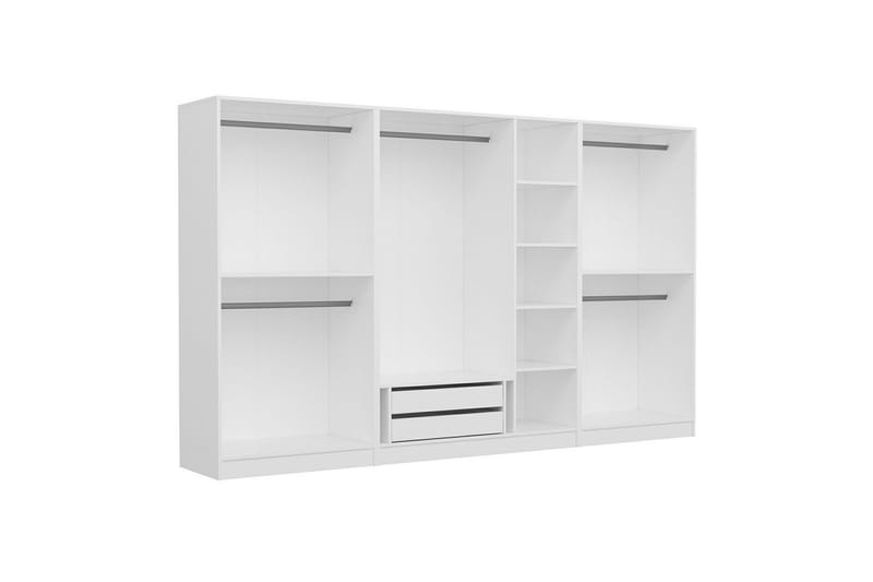 Fruitland Garderob 315 cm - Vit - Förvaring - Skåp - Garderobsskåp