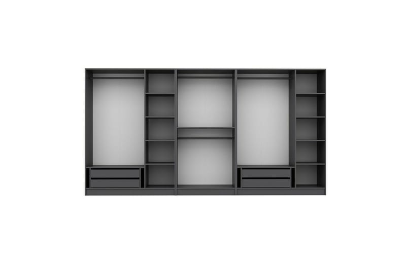 Fruitland Garderob 360 cm - Antracit - Förvaring - Skåp - Garderobsskåp