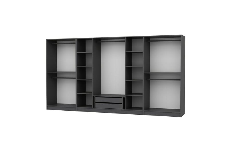 Fruitland Garderob 360 cm - Antracit - Förvaring - Skåp - Garderobsskåp