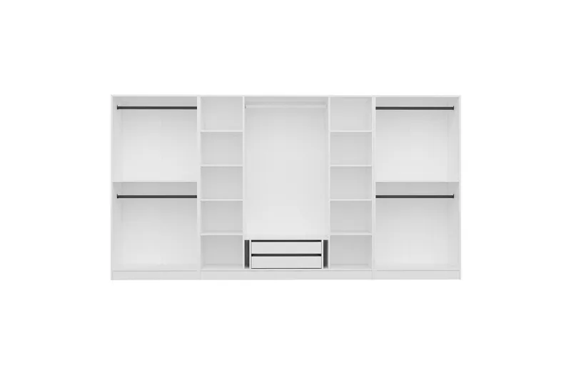 Fruitland Garderob 360 cm - Vit - Förvaring - Skåp - Garderobsskåp