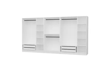 Fruitland Garderob 360 cm - Vit - Förvaring - Skåp - Garderobsskåp