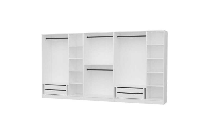 Fruitland Garderob 360 cm - Vit - Förvaring - Skåp - Garderobsskåp