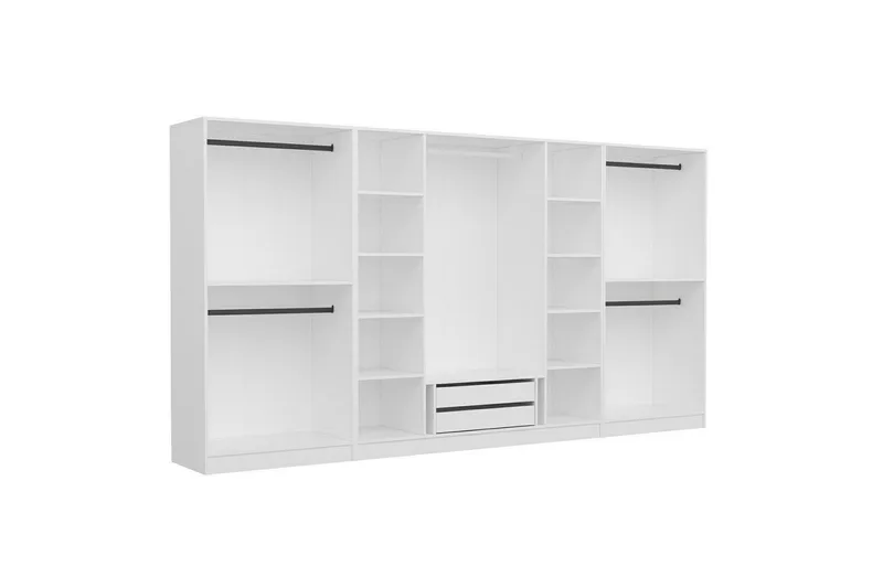 Fruitland Garderob 360 cm - Vit - Förvaring - Skåp - Garderobsskåp