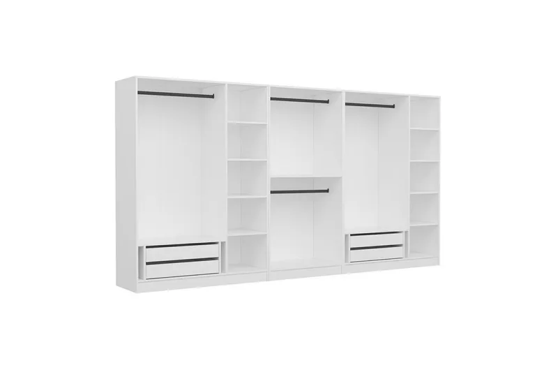 Fruitland Garderob 360 cm - Vit - Förvaring - Skåp - Garderobsskåp