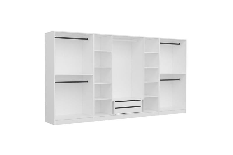 Fruitland Garderob 360 cm - Vit - Förvaring - Skåp - Garderobsskåp