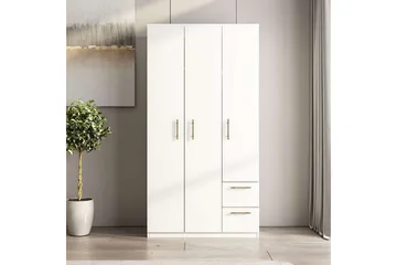 Hearst Garderob 90x171,8 cm - Vit - Förvaring - Skåp - Garderobsskåp