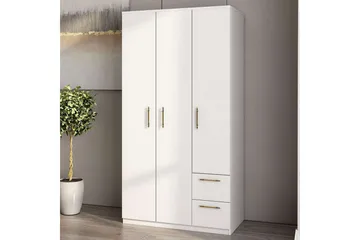 Hearst Garderob 90x171,8 cm - Vit - Förvaring - Skåp - Garderobsskåp