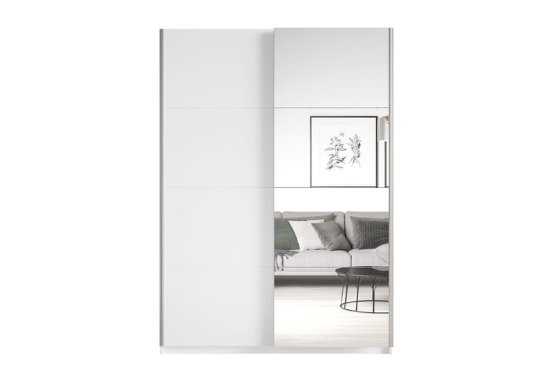 Lecia Garderob 150x210 cm - Vit - Förvaring - Skåp - Garderobsskåp