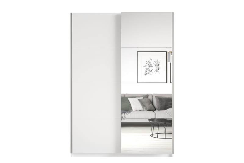 MIESA Garderob 150x210 cm Vit - Förvaring - Skåp - Garderobsskåp
