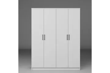 Olera Garderob 140x180 cm - Vit - Förvaring - Skåp - Garderobsskåp