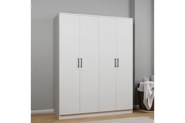 Olera Garderob 140x180 cm - Vit - Förvaring - Skåp - Garderobsskåp
