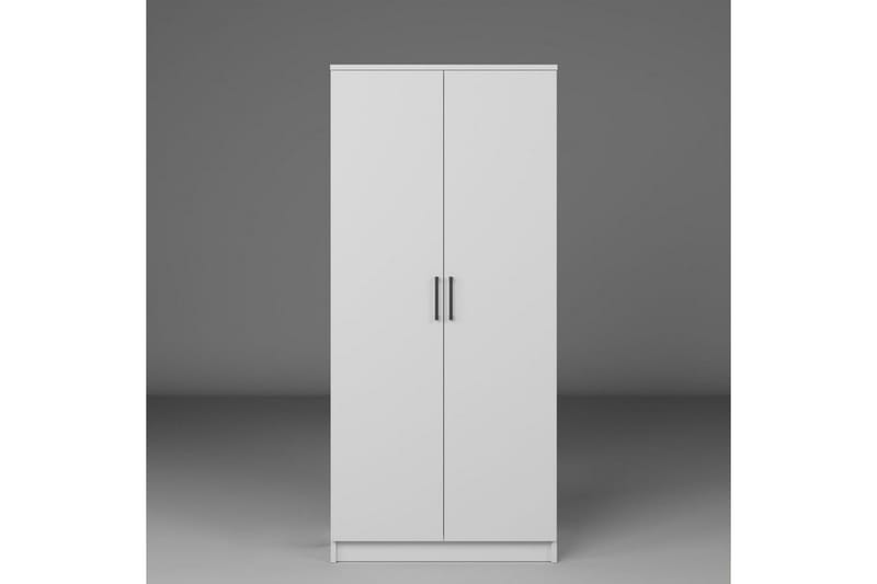 Olera Garderobsskåp 80x180 cm - Vit - Förvaring - Skåp - Garderobsskåp