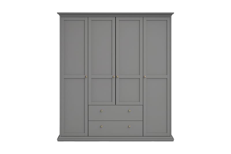 PARIS Garderobsskåp 201 cm Grå