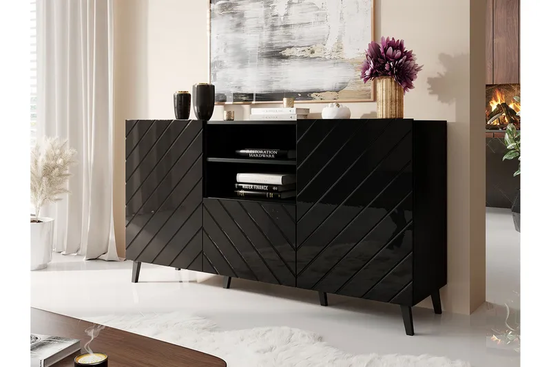 Strontian Byrå 150 cm Scandinavian Choice Black - Förvaring - Skåp - Garderobsskåp