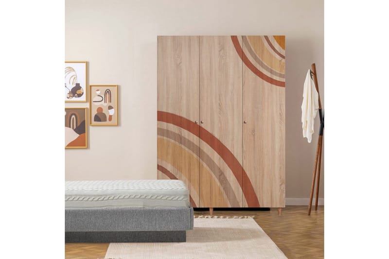 Gladfield Garderobsskåp 135x192 cm - Förvaring - Sko- & klädförvaring - Garderober & garderobssystem