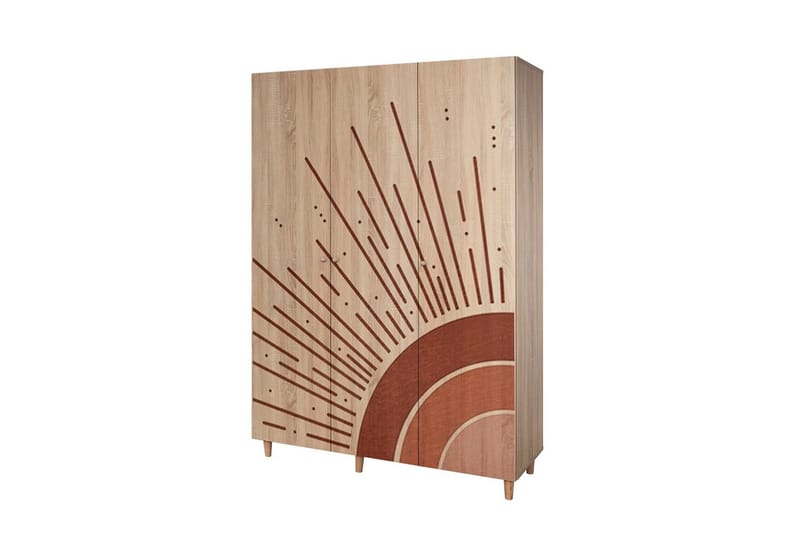 Gladfield Garderobsskåp 135x192 cm - Förvaring - Skåp - Garderobsskåp