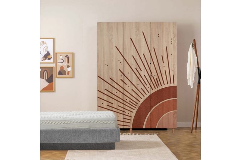 Gladfield Garderobsskåp 135x192 cm - Förvaring - Skåp - Garderobsskåp