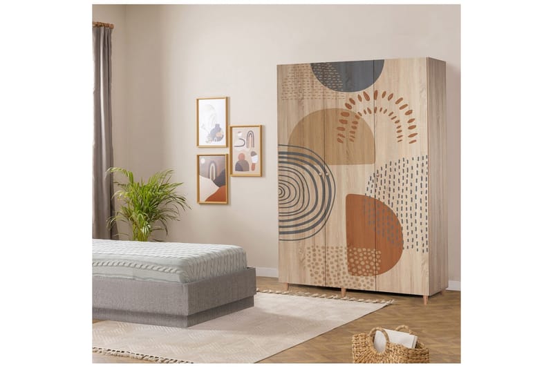 Gladfield Garderobsskåp 135x192 cm - Förvaring - Skåp - Garderobsskåp