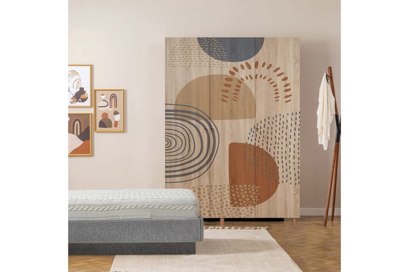 Gladfield Garderobsskåp 135x192 cm - Förvaring - Skåp - Garderobsskåp