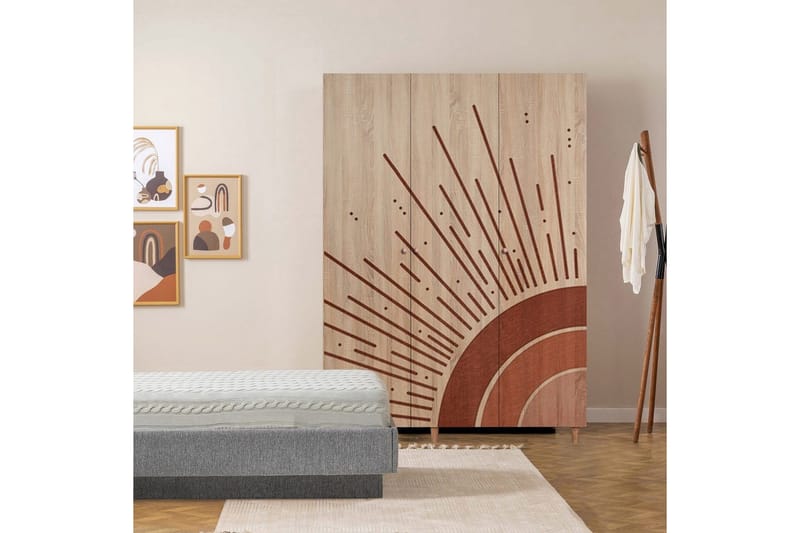 Gladfield Garderobsskåp 135x192 cm - Förvaring - Sko- & klädförvaring - Garderober & garderobssystem