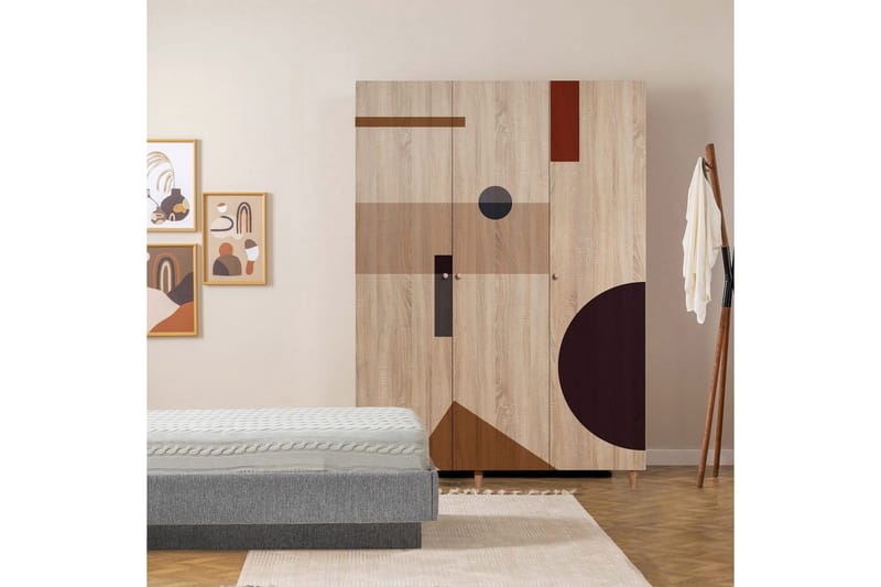 Gladfield Garderobsskåp 135x192 cm - Förvaring - Sko- & klädförvaring - Garderober & garderobssystem