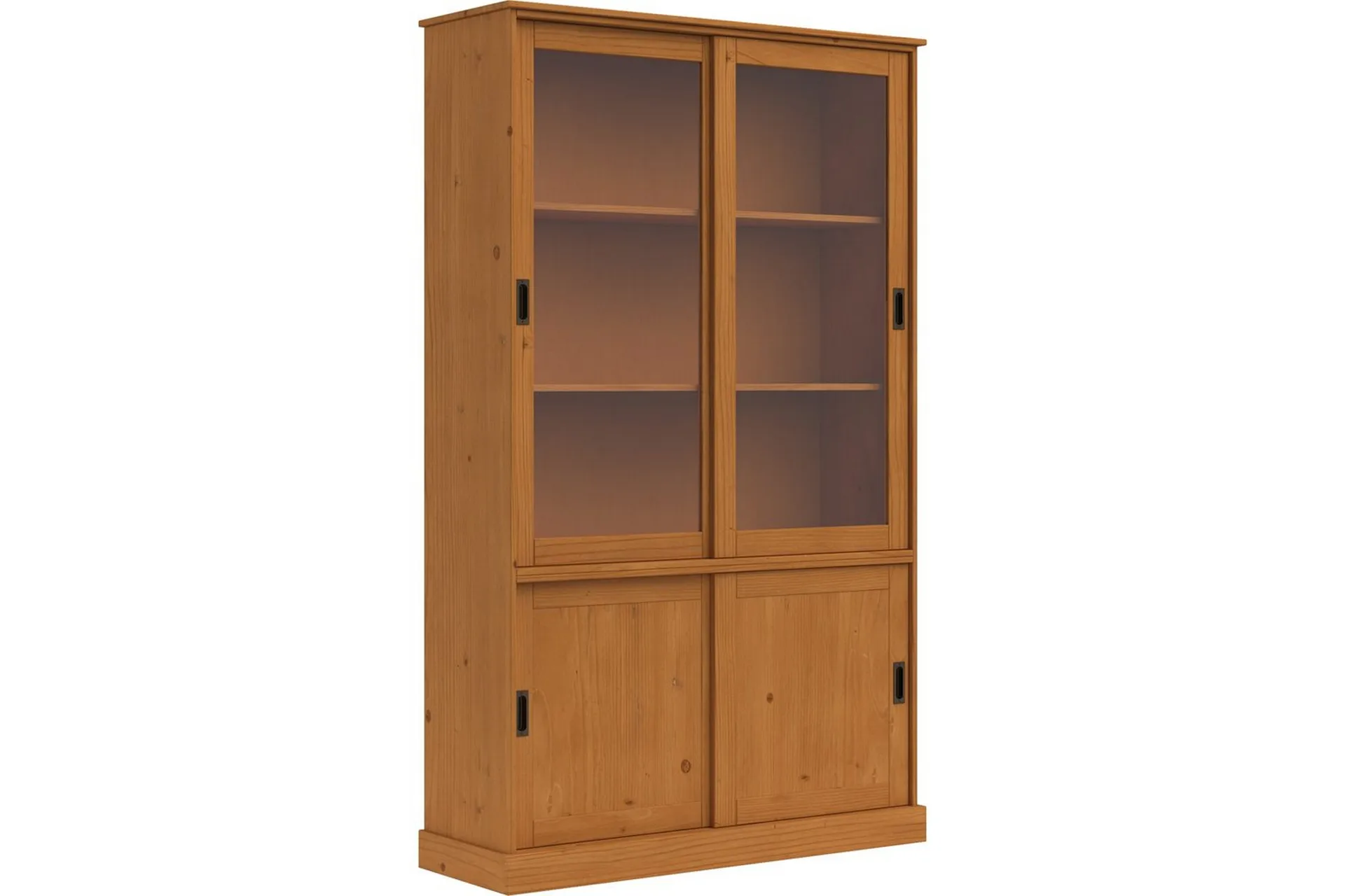 harry vitrinskåp 115x190 cm - natur