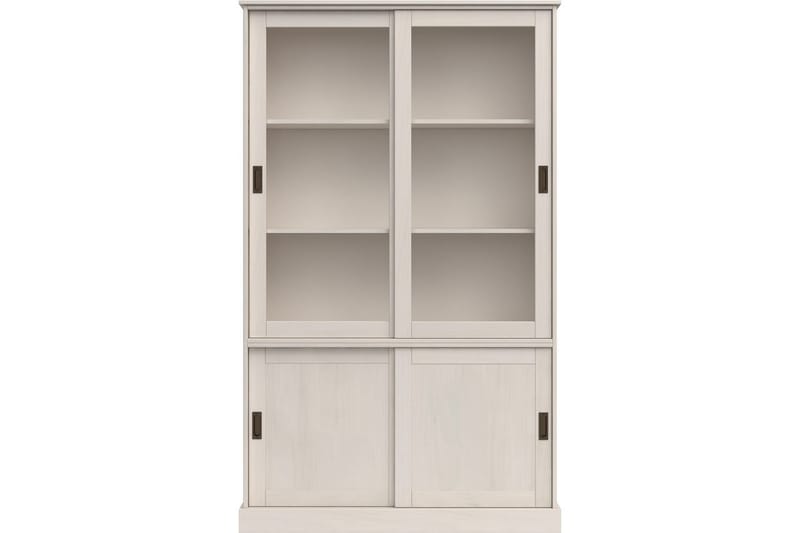 Harry Vitrinskåp 115x190 cm - Vit - Förvaring - Skåp - Vitrinskåp